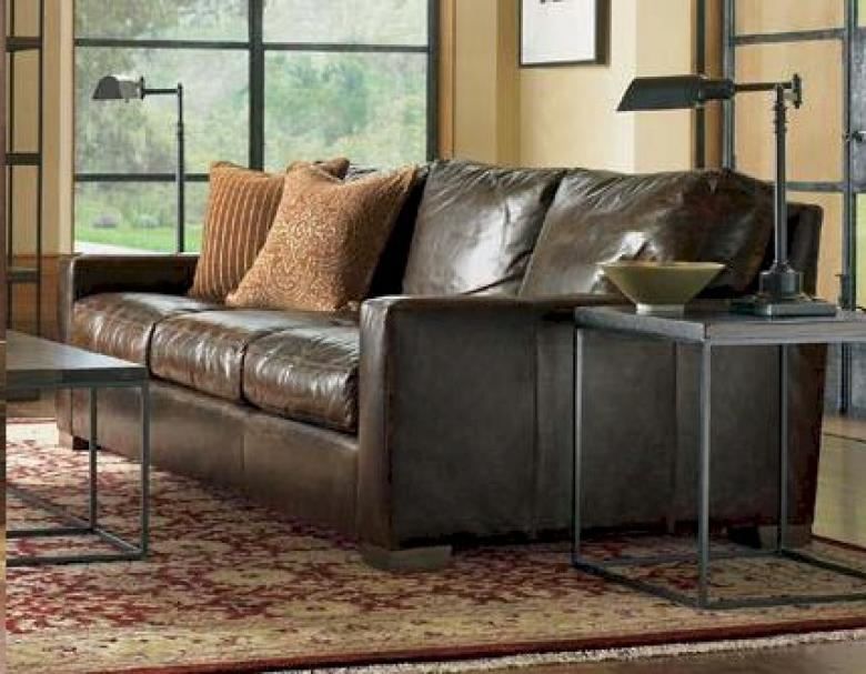 Oversized Seating Leather Sofa Set, Brompton Leather Sectional