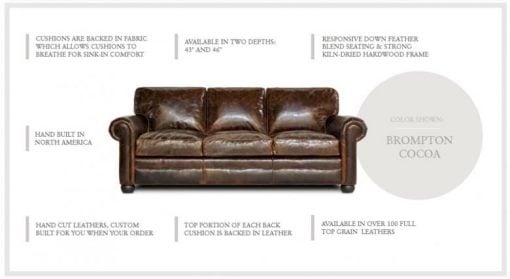 Sedona (Lancaster) Oversized Leather Sofa Set