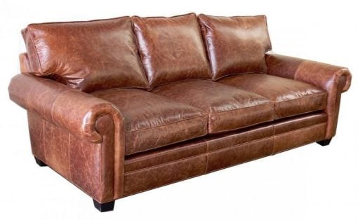 Oversized Seating Leather Sofa Set, Restoration Hardware Leather Sofa Lancaster