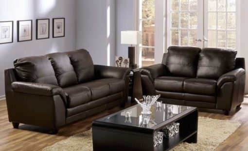 Sirus Leather Sofa Set